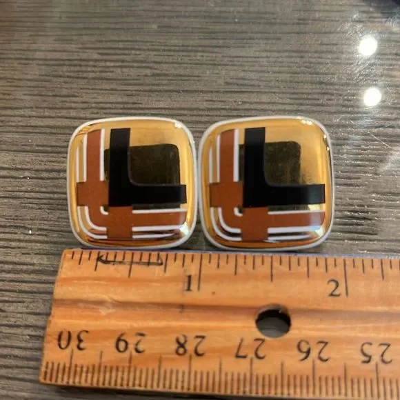 Vintage Avon 1987 “Porcelain Expressions” Diamond Shaped with Brown & Black - Picture 14 of 16